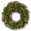 Christmas Central 24" Atlanta Spruce Artificial Christmas Wreath - Clear Lights
