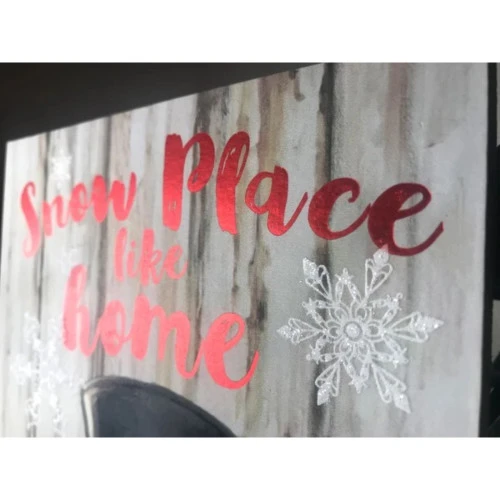 Christmas Central White And Red Snowman Printed Rectangular Christmas Wall Sign With Rope Hanger 10" X 6" 3 Christmas Central White And Red Snowman Printed Rectangular Christmas Wall Sign With Rope Hanger 10" X 6" - Image 3