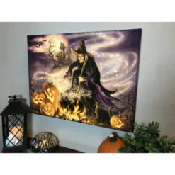 Christmas Central 18" X 24" Purple And Orange All Hallow's Eve Back-lit Halloween Wall Art With Remote Control 8 Christmas Central 18" X 24" Purple And Orange All Hallow's Eve Back-lit Halloween Wall Art With Remote Control -Christmas Central Sales Store dglow glow1902 3 48234.1664639373