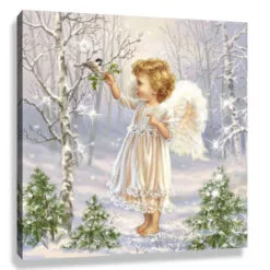 Christmas Central 10" X 10" White And Green Little Winter Blessings Embellished Pizazz Wall Art 5 Christmas Central 10" X 10" White And Green Little Winter Blessings Embellished Pizazz Wall Art -Christmas Central Sales Store dglow p1427 2 99013.1664292928