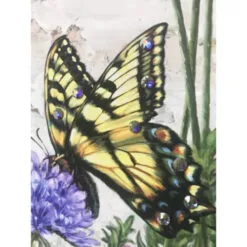 Christmas Central Yellow And Purple Butterfly Garden Pizazz Print Framed Wall Decor 10" X 10" -Christmas Central Sales Store dglow p1810 3 01959.1587644034