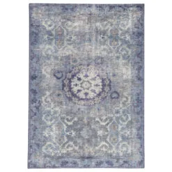 Christmas Central 9' X 13' Purple And Beige Traditional Hand Knotted Area Throw Rug