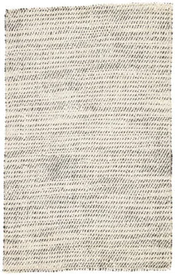 Christmas Central 8' X 10' Black And White Contemporary Hand Loomed Rectangular Area Throw Rug