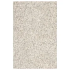Christmas Central 8' X 10' Taupe Brown And Ivory Contemporary Rectangular Area Throw Rug