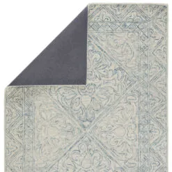 Christmas Central 5' X 8' Blue And Gray Carmen Hand Tufted Wool Area Throw Rug -Christmas Central Sales Store djri rug145482 3 23137.1664466677
