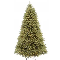 Christmas Central 10’ Pre-Lit Downswept Douglas Fir Artificial Christmas Tree, Clear LED Lights