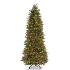 Christmas Central 6.5β Pre-Lit Slim Jersey Fraser Artificial Christmas Tree, Multicolor Lights