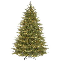Christmas Central 7.5β Pre-Lit Medium Nordic Spruce Artificial Christmas Tree, Clear Lights