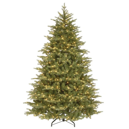 Christmas Central 7.5’ Pre-Lit Medium Nordic Spruce Artificial Christmas Tree, Clear Lights 1 Christmas Central 7.5’ Pre-Lit Medium Nordic Spruce Artificial Christmas Tree, Clear Lights
