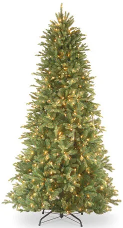 Christmas Central 6.5’ Pre-Lit Tiffany Fir Artificial Christmas Tree, Clear Lights