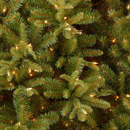 Christmas Central 9' Pre-Lit Slim Tiffany Fir Artificial Christmas Tree, Clear Lights 2 Christmas Central 9' Pre-Lit Slim Tiffany Fir Artificial Christmas Tree, Clear Lights - Image 2