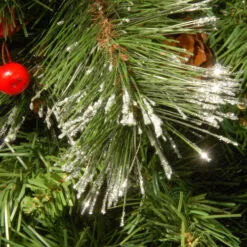 Christmas Central 30" Pre-Lit BO Crestwood Spruce Artificial Christmas Wreath - Warm White LED Lights -Christmas Central Sales Store dnat cw7 309l 30w b1 3 36935.1665260241