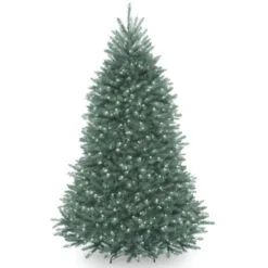 Christmas Central 6.5' Pre-Lit Dunhill Blue Fir Hinged Artificial Christmas Tree - Clear Lights