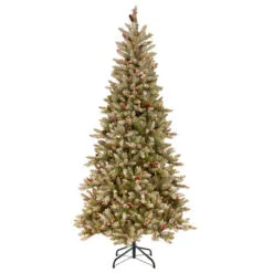 Christmas Central 7.5 Ft. Dunhill(R) Fir Slim Tree With Clear Lights