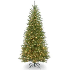 Christmas Central 7.5β Pre-lit Dunhill Fir Slim Artificial Christmas Tree - Clear Lights