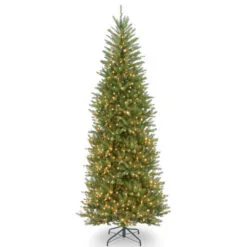 Christmas Central 9’ Pre-lit Dunhill Fir Slim Artificial Christmas Tree – Clear Lights