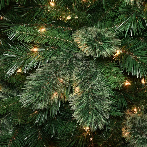 Christmas Central 7.5’ Pre-Lit Hamburg Pine Artificial Christmas Tree, Clear Lights 3 Christmas Central 7.5’ Pre-Lit Hamburg Pine Artificial Christmas Tree, Clear Lights - Image 3
