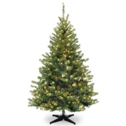 Christmas Central 6’ Pre-lit Medium Kincaid Spruce Artificial Christmas Tree, White Lights