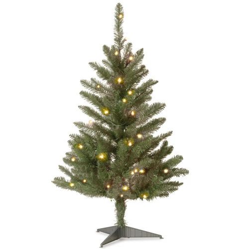 Christmas Central 3’ Pre-lit Kingswood Fir Pencil Artificial Christmas Tree, Clear Lights 1 Christmas Central 3’ Pre-lit Kingswood Fir Pencil Artificial Christmas Tree, Clear Lights