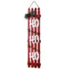 Christmas Central 46.75" Picket Fence "HO HO HO" Christmas Wall Sign Decoration