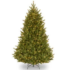 Christmas Central 6.5β Pre-Lit Medium Natural Fraser Fir Artificial Christmas Tree, Clear Lights