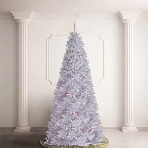Christmas Central 12’ Pre-Lit Medium White North Valley Spruce Artificial Christmas Tree, Clear Lights 3 Christmas Central 12’ Pre-Lit Medium White North Valley Spruce Artificial Christmas Tree, Clear Lights - Image 3