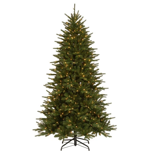 Christmas Central 7.5’ Pre-Lit Easton Spruce Medium Artificial Christmas Tree, Multicolor LED Lights 1 Christmas Central 7.5’ Pre-Lit Easton Spruce Medium Artificial Christmas Tree, Multicolor LED Lights