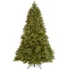 Christmas Central 7.5’ Pre-Lit Full Downswept Douglas Fir Artificial Christmas Tree, White Lights