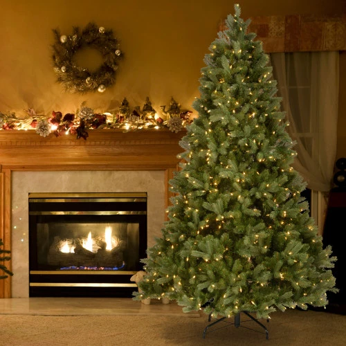 Christmas Central 7.5’ Pre-Lit Full Downswept Douglas Fir Artificial Christmas Tree, White Lights 4 Christmas Central 7.5’ Pre-Lit Full Downswept Douglas Fir Artificial Christmas Tree, White Lights - Image 4