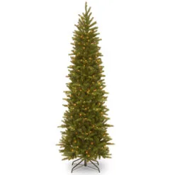 Christmas Central 6.5β Pre-Lit Pencil Grande Fir Artificial Christmas Tree, Clear Lights