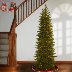 Christmas Central 6.5’ Pre-Lit Pencil Grande Fir Artificial Christmas Tree, Clear Lights -Christmas Central Sales Store dnat pegf4 334 65 4 04957.1631812349
