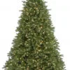 Christmas Central 9’ Pre-Lit Medium Jersey Fraser Fir Artificial Christmas Tree, White Lights