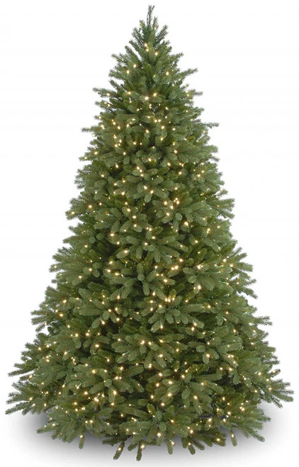 Christmas Central 9’ Pre-Lit Medium Jersey Fraser Fir Artificial Christmas Tree, White Lights 1 Christmas Central 9’ Pre-Lit Medium Jersey Fraser Fir Artificial Christmas Tree, White Lights