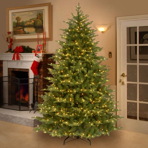 Christmas Central 9’ Pre-Lit Medium Nordic Spruce Artificial Christmas Tree, White Lights 2 Christmas Central 9’ Pre-Lit Medium Nordic Spruce Artificial Christmas Tree, White Lights - Image 2