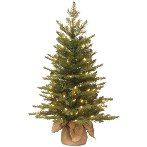 Christmas Central 3' Pre-Lit Potted Nordic Spruce Medium Artificial Christmas Tree, Clear Lights 1 Christmas Central 3' Pre-Lit Potted Nordic Spruce Medium Artificial Christmas Tree, Clear Lights