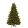 Christmas Central 7.5’ Pre-Lit Neshanic Valley Spruce Artificial Christmas Tree, Multicolor LED Lights