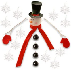 Christmas Central 21-Piece Snowman Tree Topper And Ornaments Christmas Tree Decorating Kit