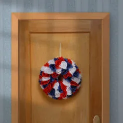 Christmas Central 14" Patriotic Rose Wreath -Christmas Central Sales Store dnat rap 5285145w 1 4 22966.1631812645