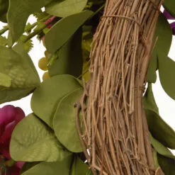 Christmas Central 22” Gerbera Daisy Flower Wreath -Christmas Central Sales Store dnat ras 403734w 3 04995.1631812658