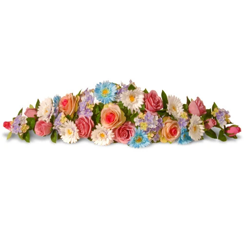 Christmas Central 33" Spring Flowers Artificial Swag 1 Christmas Central 33" Spring Flowers Artificial Swag