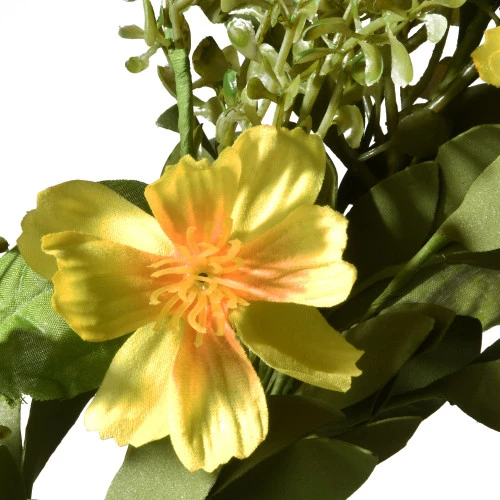 Christmas Central Yellow And Green Cosmos Flowers Artificial Wreath - 22-Inch, Unlit 2 Christmas Central Yellow And Green Cosmos Flowers Artificial Wreath - 22-Inch, Unlit - Image 2