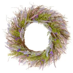 Christmas Central Lavender Artificial Wreath - 24-Inch