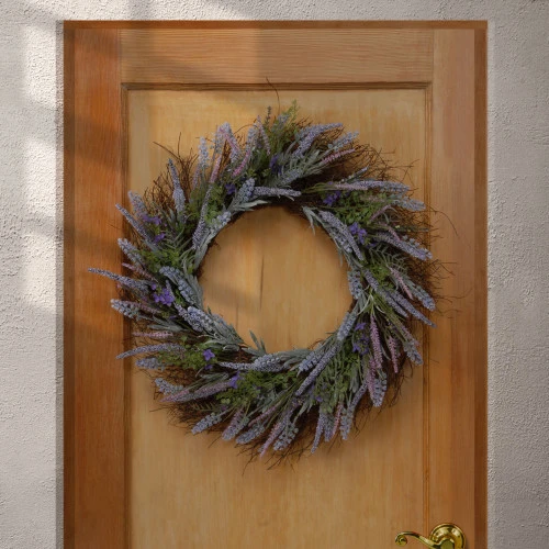 Christmas Central Lavender Artificial Wreath - 24-Inch 4 Christmas Central Lavender Artificial Wreath - 24-Inch - Image 4