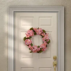 Christmas Central 24" Pink Hydrangea Wreath -Christmas Central Sales Store dnat ras sn191416 p1 4 35126.1631812638