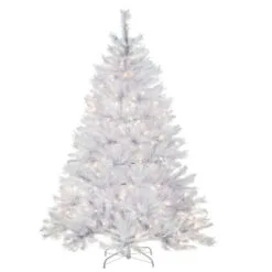 Christmas Central 6' Pre-Lit White Full Winchester Pine Artificial Christmas Tree, White Lights