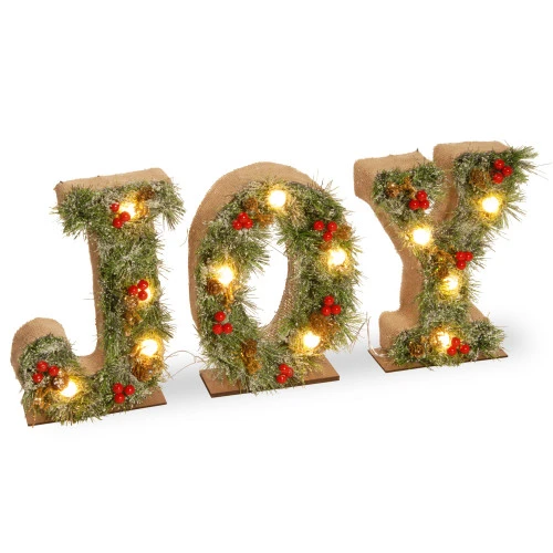 Christmas Central 27" LED Lighted "JOY" Christmas Decorative Sign 1 Christmas Central 27" LED Lighted "JOY" Christmas Decorative Sign