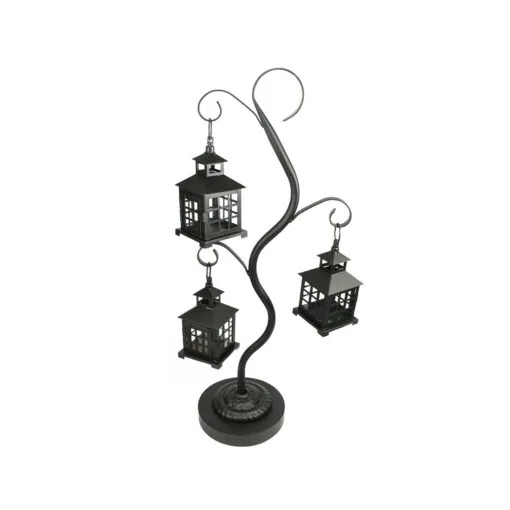 Christmas Central 27.25" Black Mission Style Tea Light Candle Holder Tree With 3 Lanterns -Christmas Central Sales Store lj1xroezzgmyajecg5wvnmg7linlmazk 03594.1588397885