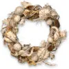 Christmas Central White Pumpkin Artificial Wreath - 20-Inch, Unlit