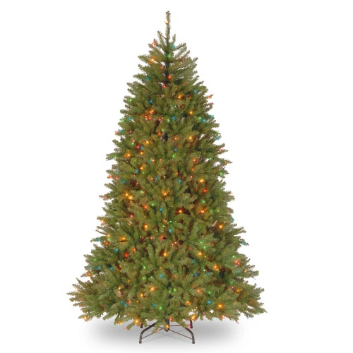 Christmas Central 7.5’ Pre-Lit Dunhill Fir Artificial Christmas Tree - Multi-Color Lights 1 Christmas Central 7.5’ Pre-Lit Dunhill Fir Artificial Christmas Tree - Multi-Color Lights