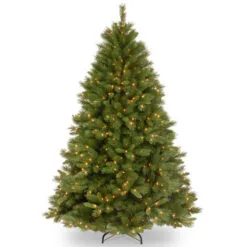 Christmas Central 6.5’ Pre-Lit Winchester Pine Artificial Christmas Tree, White Lights